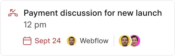 Axina CRM board view